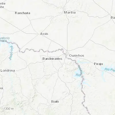 Map showing location of Cambará (-23.046390, -50.073610)