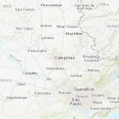 Map showing location of Campinas (-22.905560, -47.060830)
