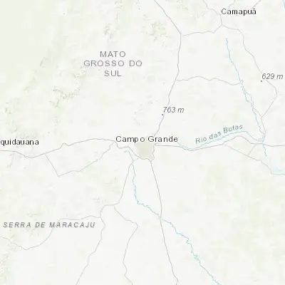 Map showing location of Campo Grande (-20.442780, -54.646390)