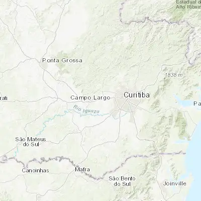 Map showing location of Campo Largo (-25.459550, -49.530140)
