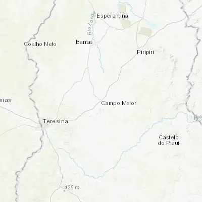 Map showing location of Campo Maior (-4.827780, -42.168610)