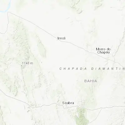 Map showing location of Canarana (-11.684720, -41.768890)