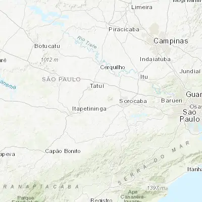 Map showing location of Capela do Alto (-23.470560, -47.734720)