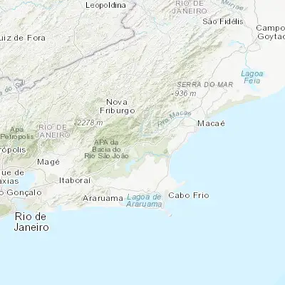 Map showing location of Casimiro de Abreu (-22.480560, -42.204170)