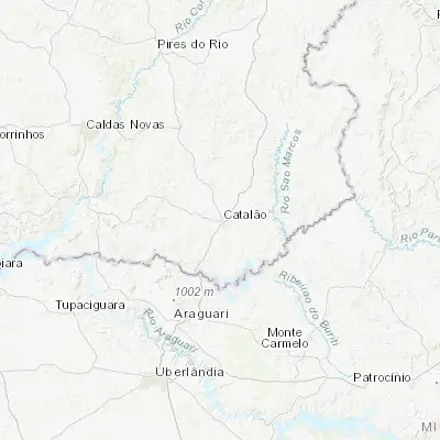 Map showing location of Catalão (-18.165830, -47.946390)