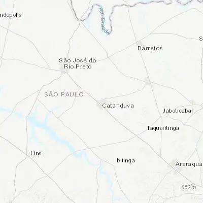 Map showing location of Catanduva (-21.137780, -48.972780)