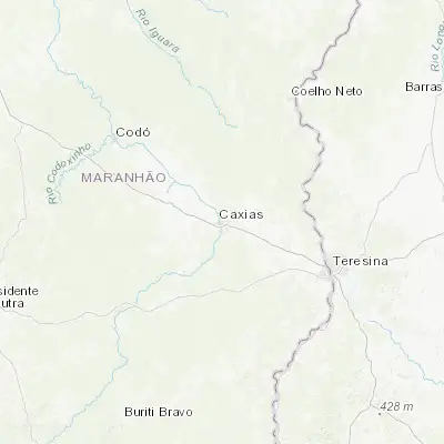 Map showing location of Caxias (-4.858890, -43.356110)
