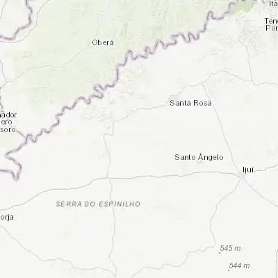 Map showing location of Cerro Largo (-28.148610, -54.738060)
