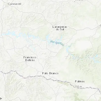 Map showing location of Chopinzinho (-25.855830, -52.523330)