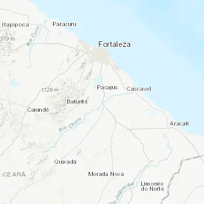 Map showing location of Chorozinho (-4.300280, -38.497780)