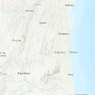 Map showing location of Coaraci (-14.640830, -39.551110)