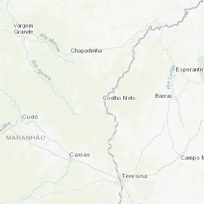 Map showing location of Coelho Neto (-4.256670, -43.012780)