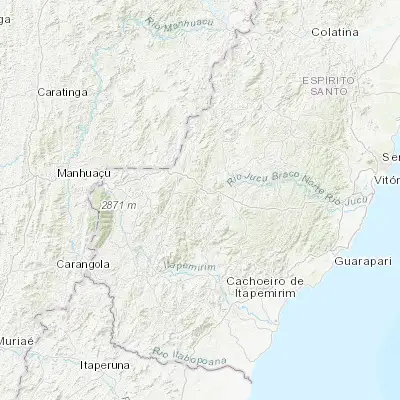 Map showing location of Conceição do Castelo (-20.368330, -41.243890)