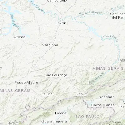 Map showing location of Conceição do Rio Verde (-21.880830, -45.085280)