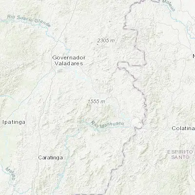 Map showing location of Conselheiro Pena (-19.172220, -41.472220)