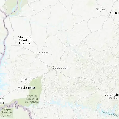 Map showing location of Corbélia (-24.798890, -53.306670)