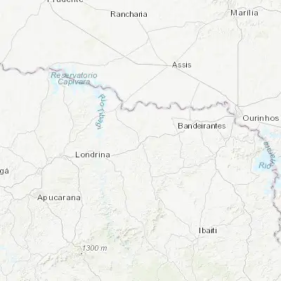 Map showing location of Cornélio Procópio (-23.181110, -50.646670)