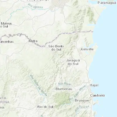 Map showing location of Corupá (-26.425280, -49.243060)