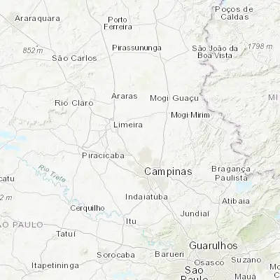 Map showing location of Cosmópolis (-22.645830, -47.196110)