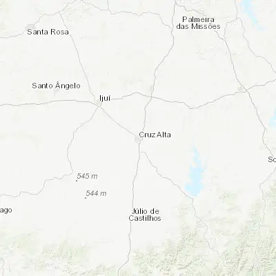 Map showing location of Cruz Alta (-28.643970, -53.606330)