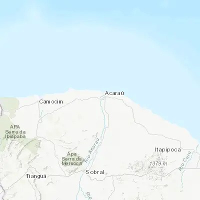 Map showing location of Cruz (-2.921100, -40.175890)