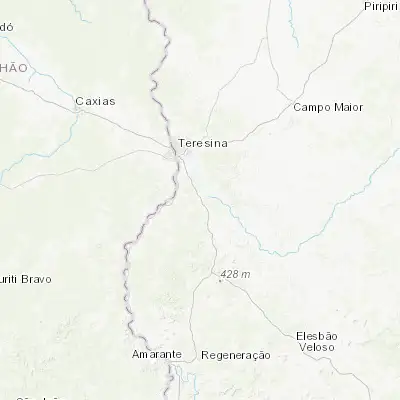 Map showing location of Demerval Lobão (-5.358330, -42.676390)