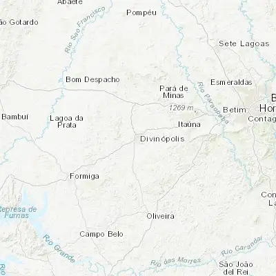 Map showing location of Divinópolis (-20.143550, -44.890650)