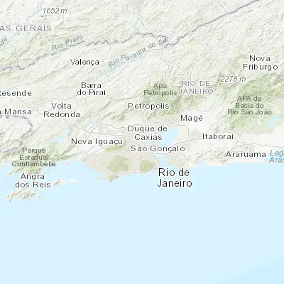 Map showing location of Duque de Caxias (-22.785560, -43.311670)