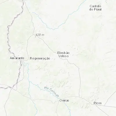 Map showing location of Elesbão Veloso (-6.201940, -42.140280)