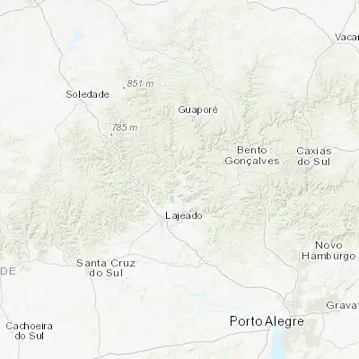 Map showing location of Encantado (-29.236110, -51.869720)