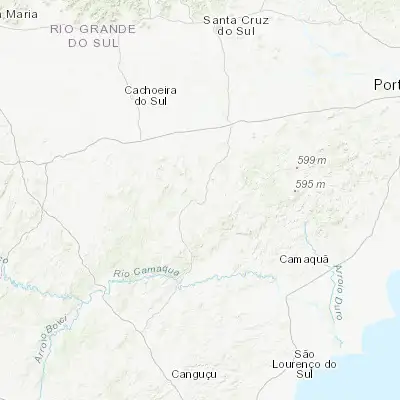 Map showing location of Encruzilhada do Sul (-30.543890, -52.521940)