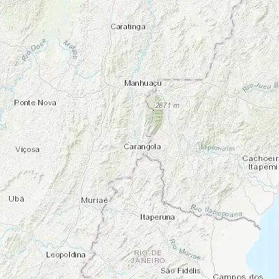 Map showing location of Espera Feliz (-20.650280, -41.907220)