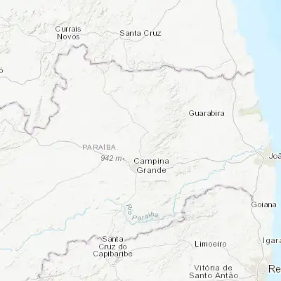 Map showing location of Esperança (-7.033060, -35.857220)