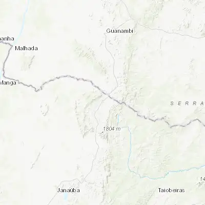 Map showing location of Espinosa (-14.926110, -42.819170)