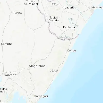 Map showing location of Esplanada (-11.796110, -37.945000)