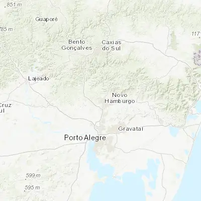 Map showing location of Estância Velha (-29.648330, -51.173890)
