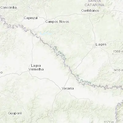 Map showing location of Estrela (-28.061110, -50.938330)