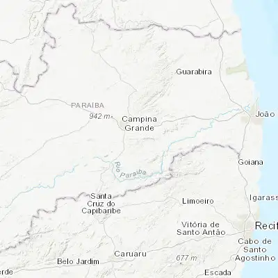 Map showing location of Fagundes (-7.355000, -35.775000)