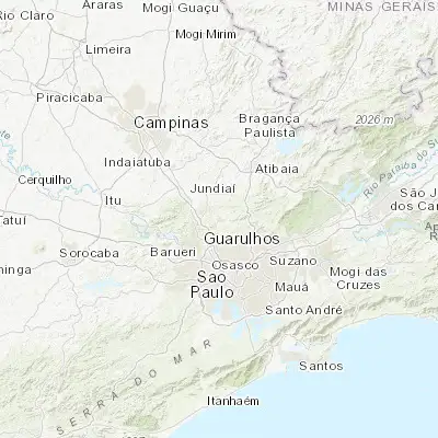 Map showing location of Franco da Rocha (-23.321670, -46.726940)