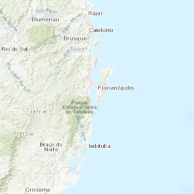 Map showing location of Freguesia do Ribeirao da Ilha (-27.717730, -48.562660)