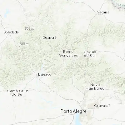 Map showing location of Garibaldi (-29.256110, -51.533610)