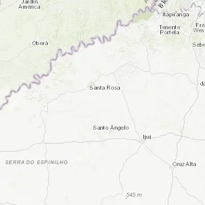 Map showing location of Giruá (-28.028330, -54.349720)