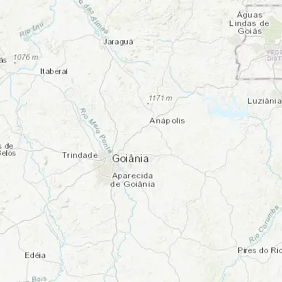 Map showing location of Goianápolis (-16.510560, -49.023890)