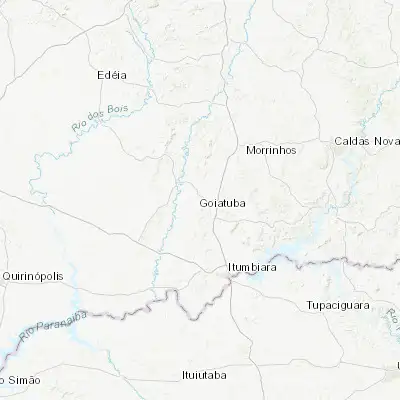 Map showing location of Goiatuba (-18.012500, -49.354720)