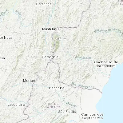 Map showing location of Guaçuí (-20.775560, -41.679440)