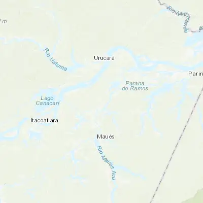 Map showing location of Guajará (-2.966670, -57.666670)