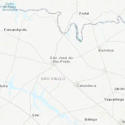 Map showing location of Guapiaçu (-20.795000, -49.220280)