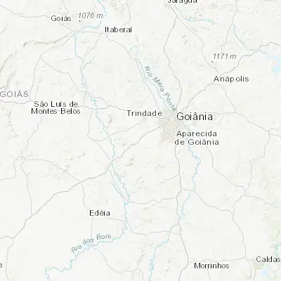 Map showing location of Guapó (-16.830560, -49.531940)
