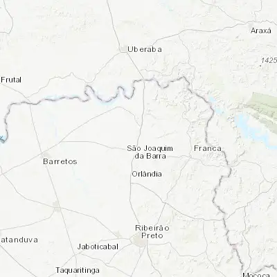 Map showing location of Guará (-20.428330, -47.824170)