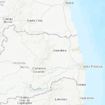 Map showing location of Guarabira (-6.854720, -35.490000)